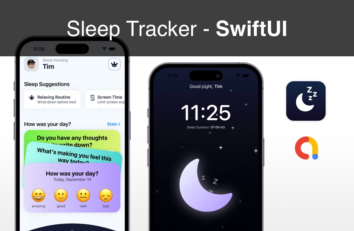 Sleep Tracker iOS app template